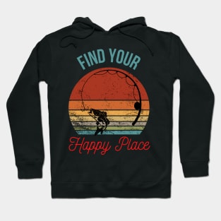 Reel in the Good Times: Fishing Rod and Catch Silhouette Hoodie